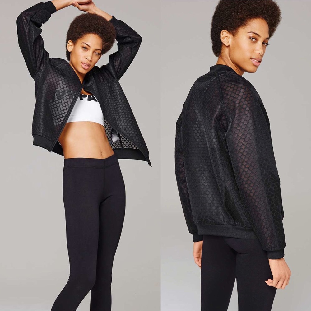 Adidas Ivy Park Hexagon Mesh Bomber